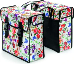 Basil Mara Dubbele Fietstas XL -Goedkope Efiets Kopen Winkel mara xl bloemen