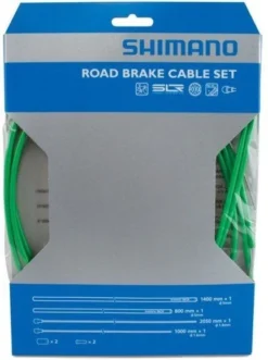 Shimano Rem Kabelset Race Sil-Tec Coating -Goedkope Efiets Kopen Winkel shimano road brake kabelset groen
