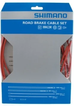 Shimano Rem Kabelset Race Sil-Tec Coating -Goedkope Efiets Kopen Winkel shimano road brake kabelset rood